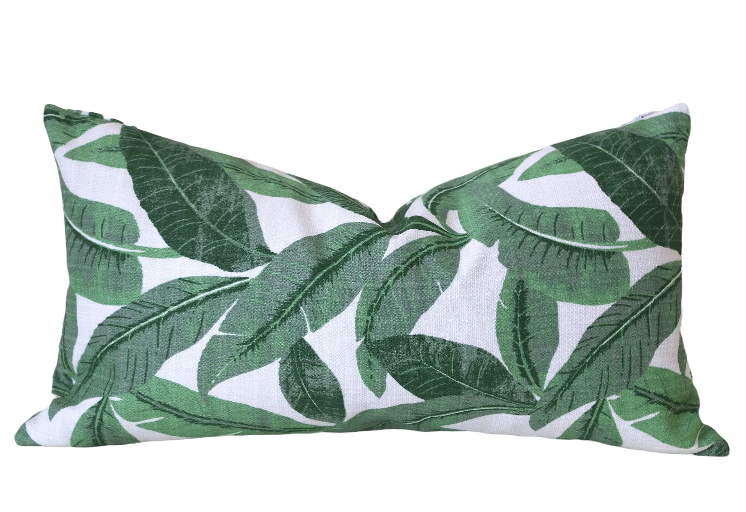 Santa Cruz Collection: Green Outdoor Pillow Covers / Outdoor Pillow cover / Green Patio Pillow / Banana Leaf Pillow Cover