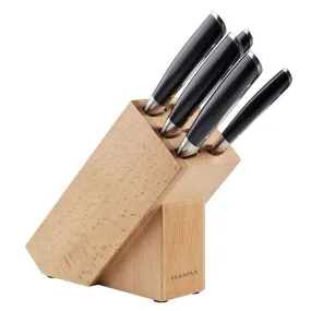 Scanpan Classic 6-Piece Knife Set with Block