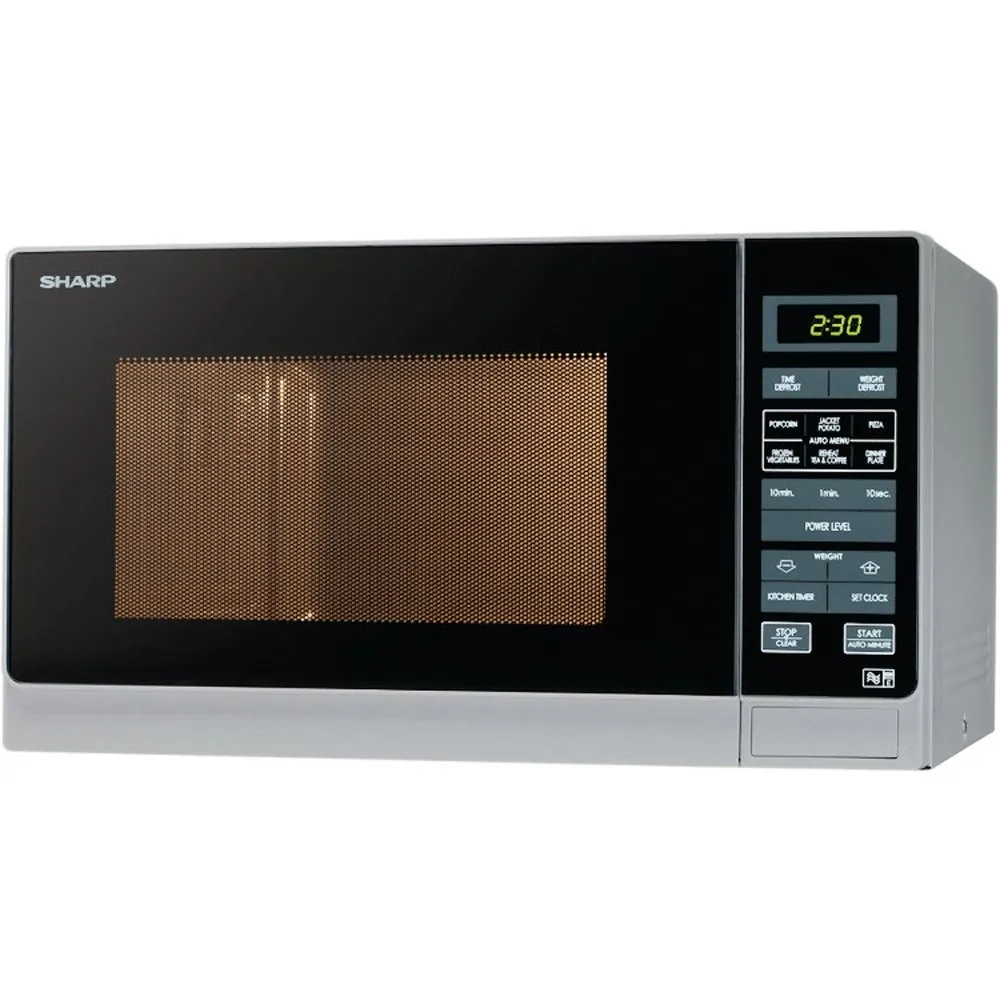 Sharp R372SLM 25 Litre Solo Microwave  Silver