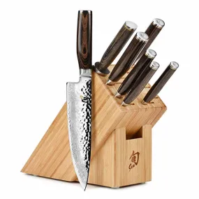 Shun Premier 8 Pc Professional Bamboo Block Set