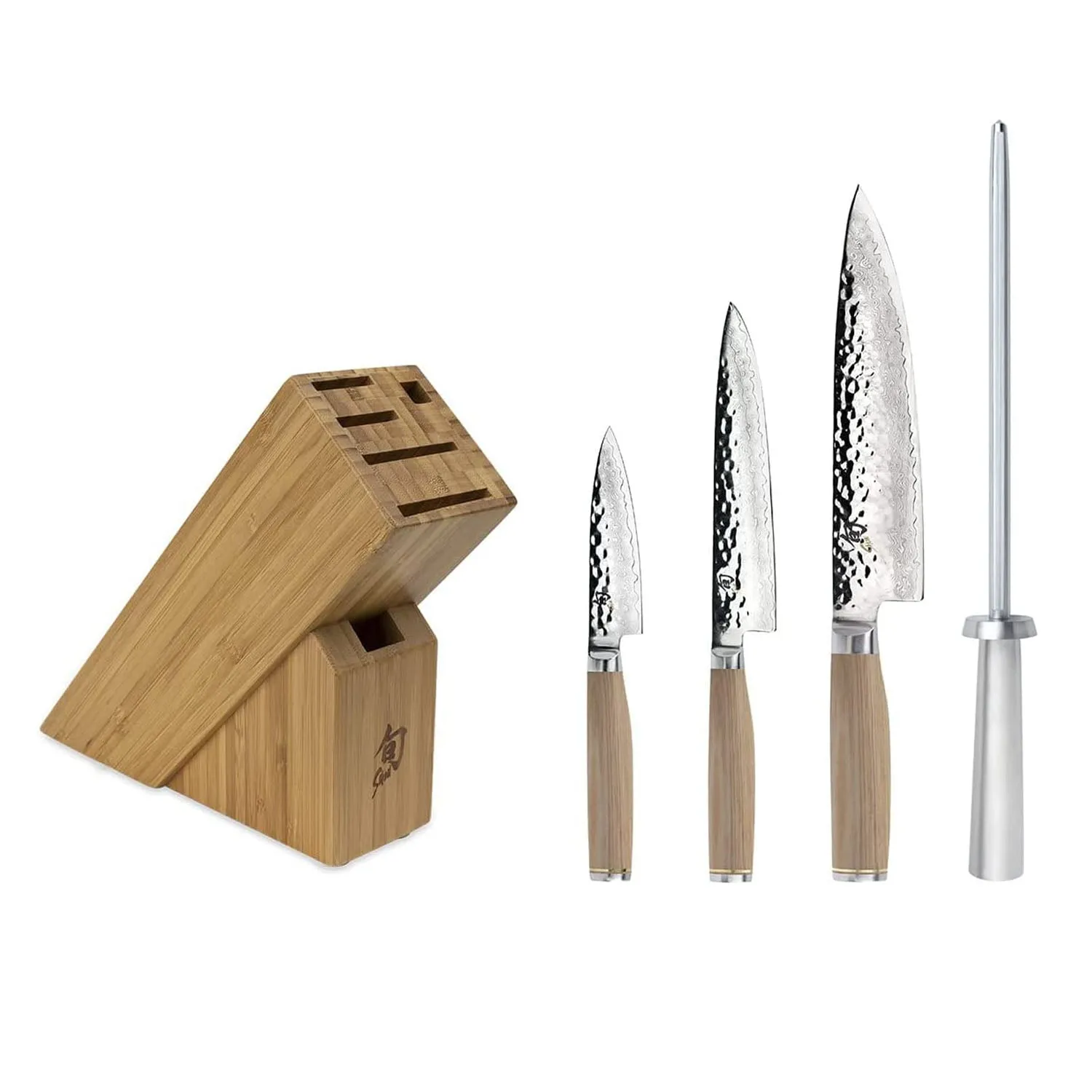 Shun Premier Blonde 5 Piece Starter Block Set, Silver