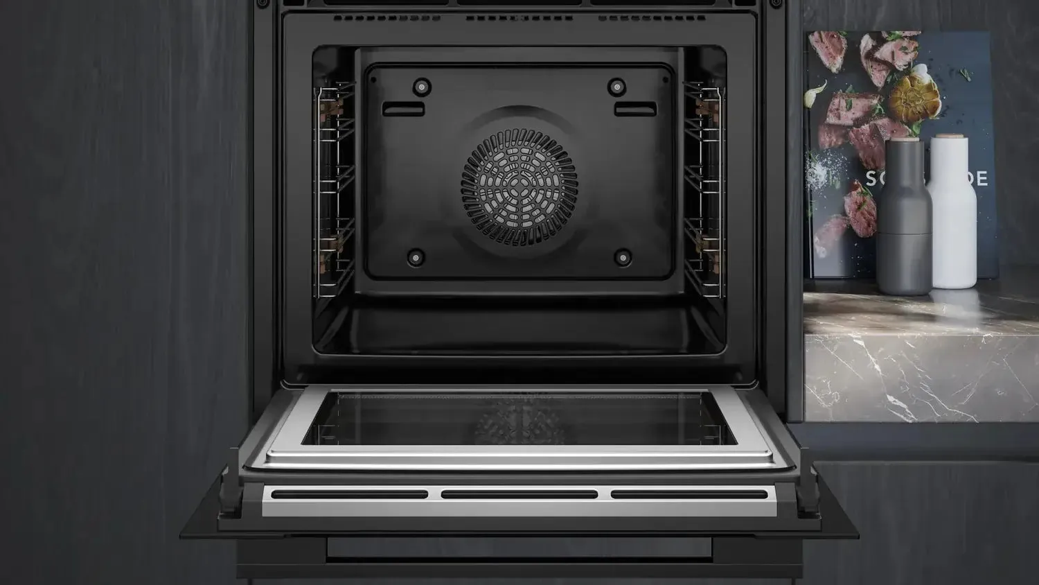 Siemens HM776G1B1B iQ700 67 Litres Built-In Electric Single Oven, Black