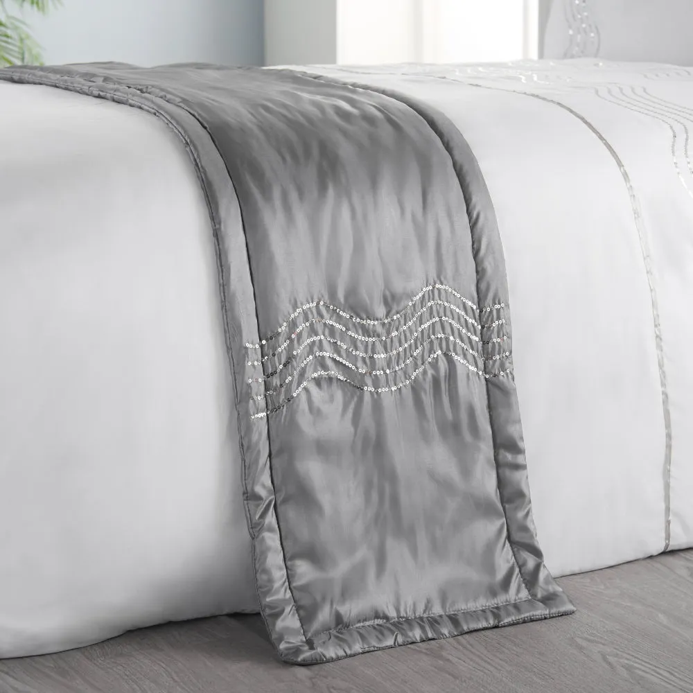 Sparkle Complete Bedding Set - White (Bed in a bag)