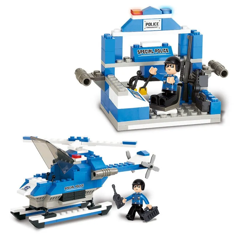 Special Police Helicopter  Building Blocks Set (133 pcs)