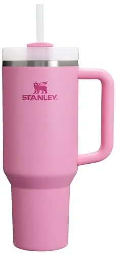 Stanley Quencher H2.0 FlowState Stainless Steel Vacuum Insulated Tumbler with Lid and Straw for Water, Iced Tea or Coffee, Smoothie and More, Peony, 40oz