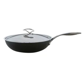 Style Non-Stick Induction Wok With Lid - 30cm