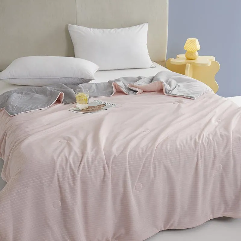 Summer ice Silk Cool Quilt Double Cool Summer Quilt Washable air-Conditioned Quilt is Suitable for Family beds