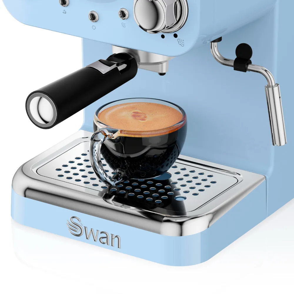 Swan Pump Espresso Coffee Machine  - Blue