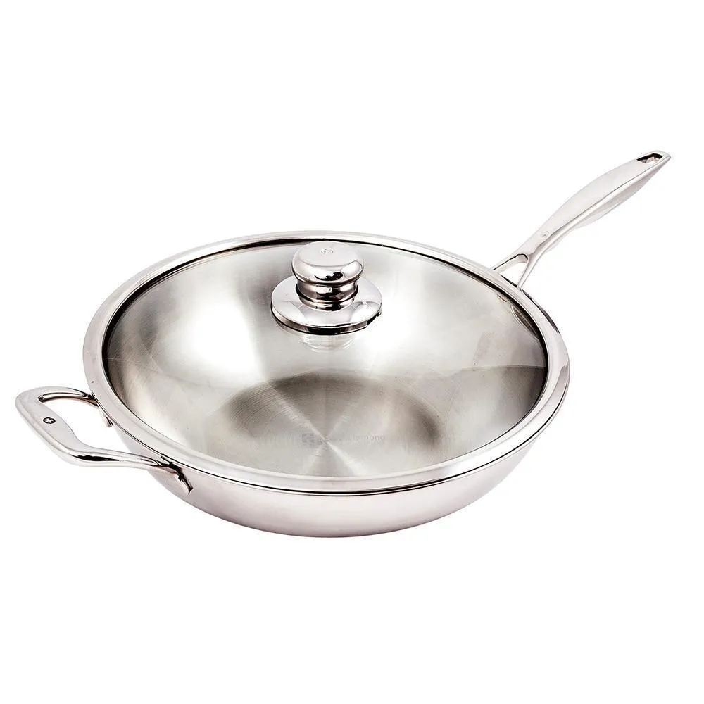 Swiss Diamond Premium Clad Wok w/Lid - 7.9 Qt.