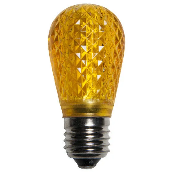 T50 LED Patio Lights - E-26 - Yellow - 10 Pack