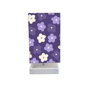 Table Lamp For Bedroom - Purple Flowers