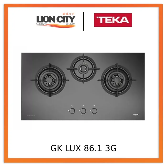 Teka GK LUX 86.1 3G PUB/LPG Gas On Glass Hob