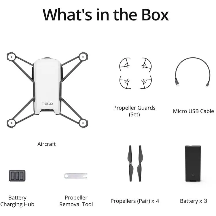 Tello Boost Combo - Mini Drone with 5MP Camera (Renewed)