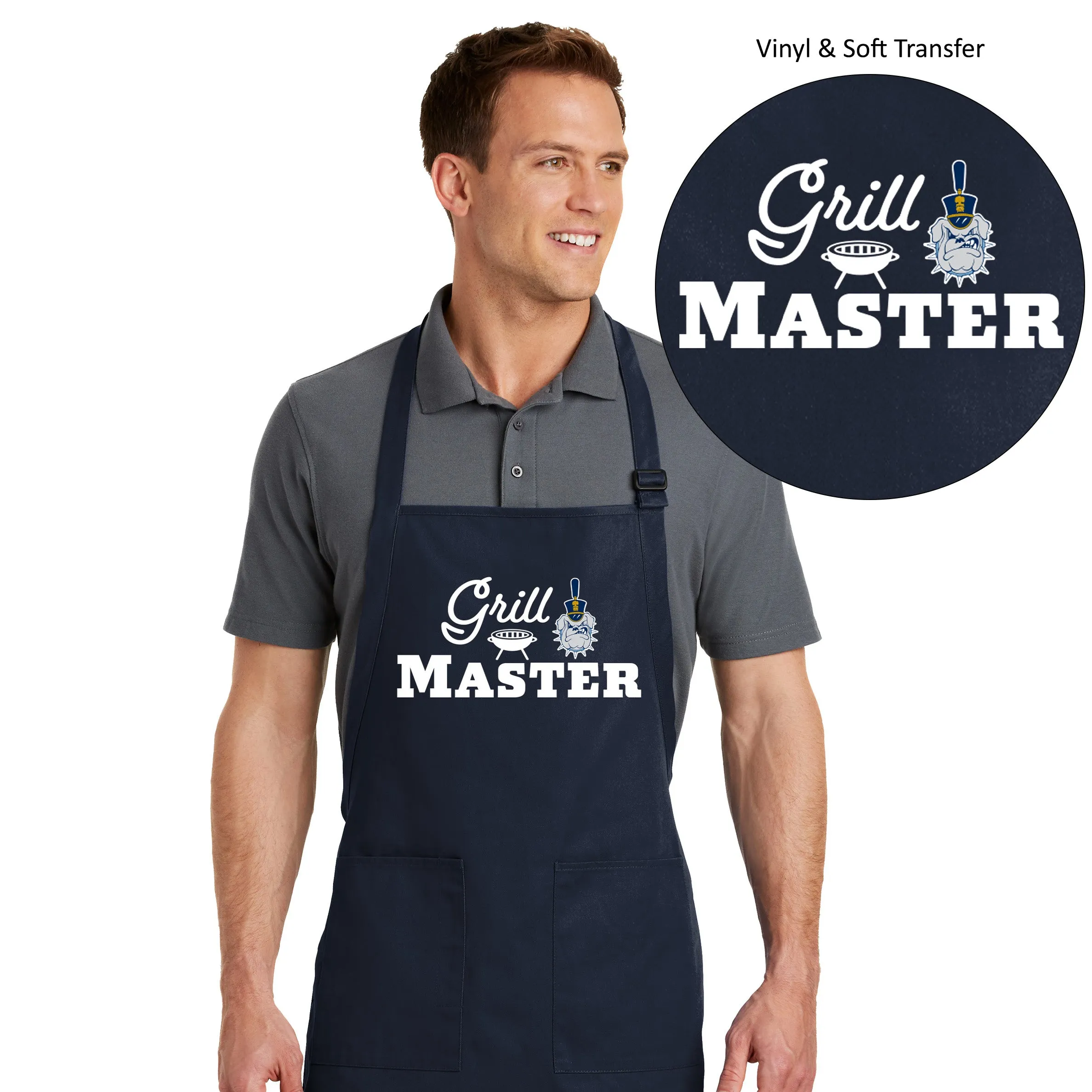 The Citadel, Grill Master, Spike,  Port Authority® Full-Length Apron with Pockets