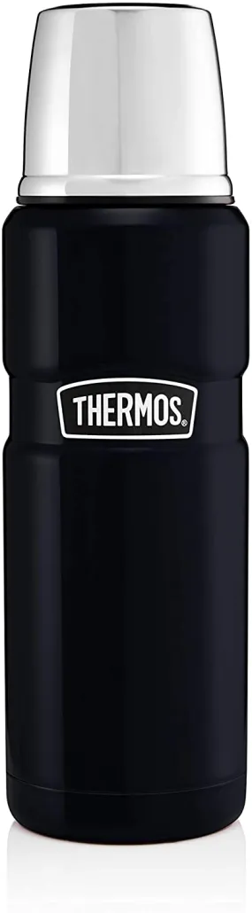 Thermos Bottle, Stainless Steel, Midnight Blue, 0.47 Litre