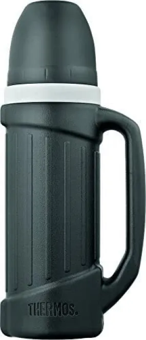 Thermos Hercules Stainless Steel Flask, Black, 1.0 L