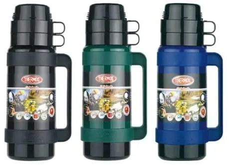 Thermos Mondial Flask, 1.8 L - Assorted - Black/Green/Blue (1 Flask)