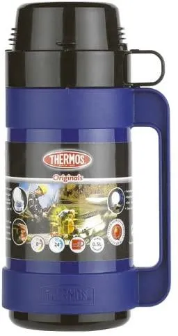 Thermos Mondial Flask, 500 ml - Assorted - Black/Green/Blue