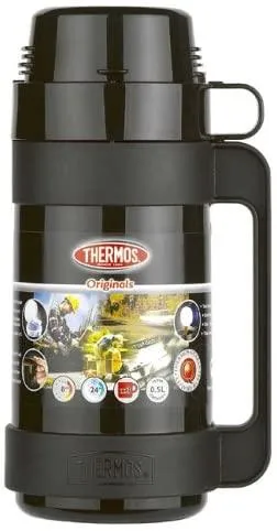 Thermos Mondial Flask, 500 ml - Assorted - Black/Green/Blue