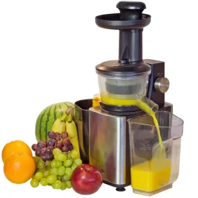 Total Chef Slow Juicer, Cold Press Juicing Machine for High Quality Nutrient-Dense Juice, Powerful Masticating Juice Extractor for Leafy Greens, Herbs, Wheatgrass, Fruits, Vegetables, Easy to Clean