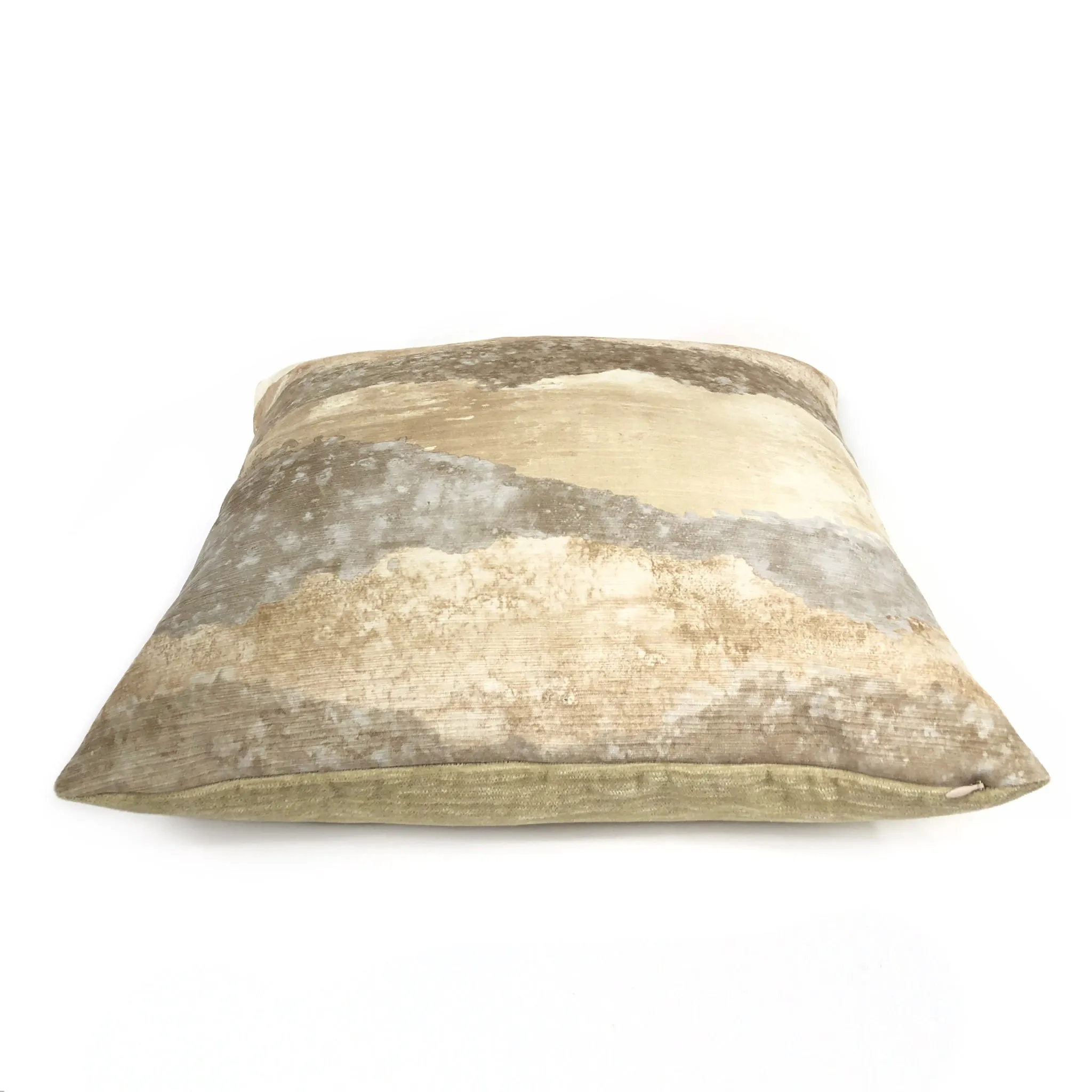 Travertine Natural Stone Digital Print Velvet Pillow Cover