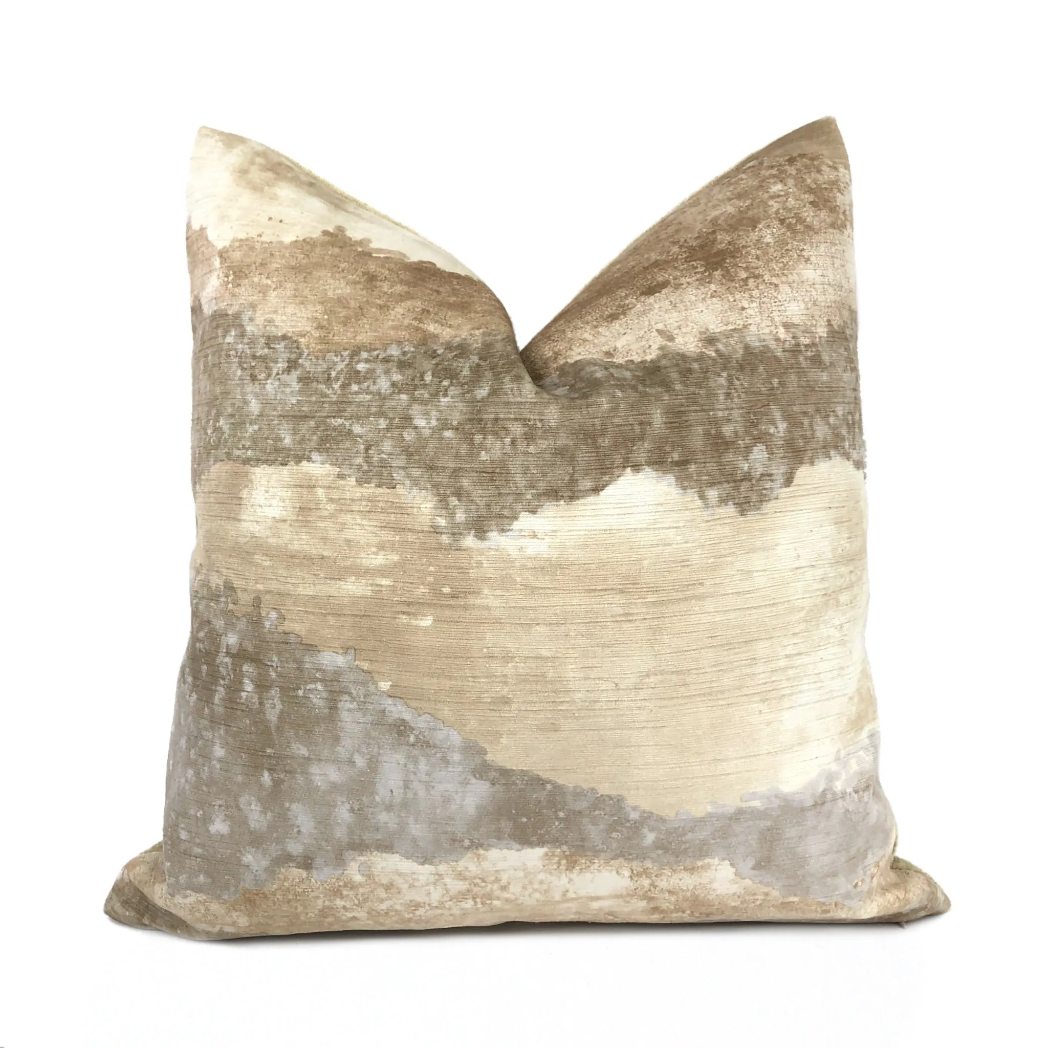 Travertine Natural Stone Digital Print Velvet Pillow Cover