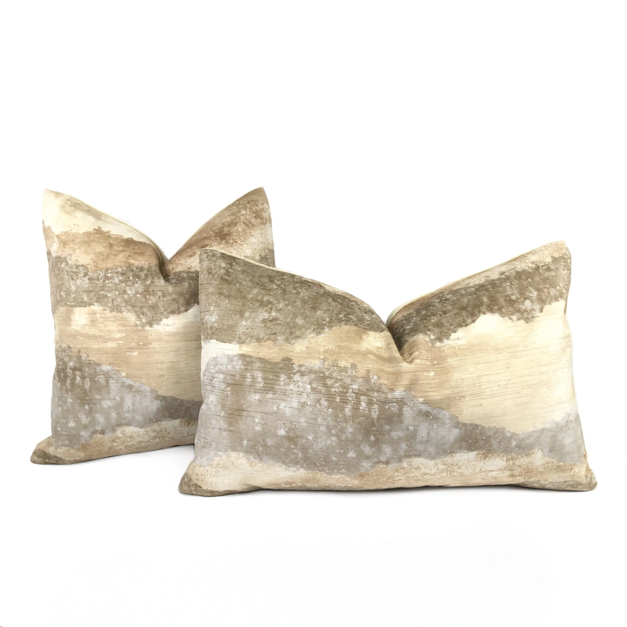 Travertine Natural Stone Digital Print Velvet Pillow Cover