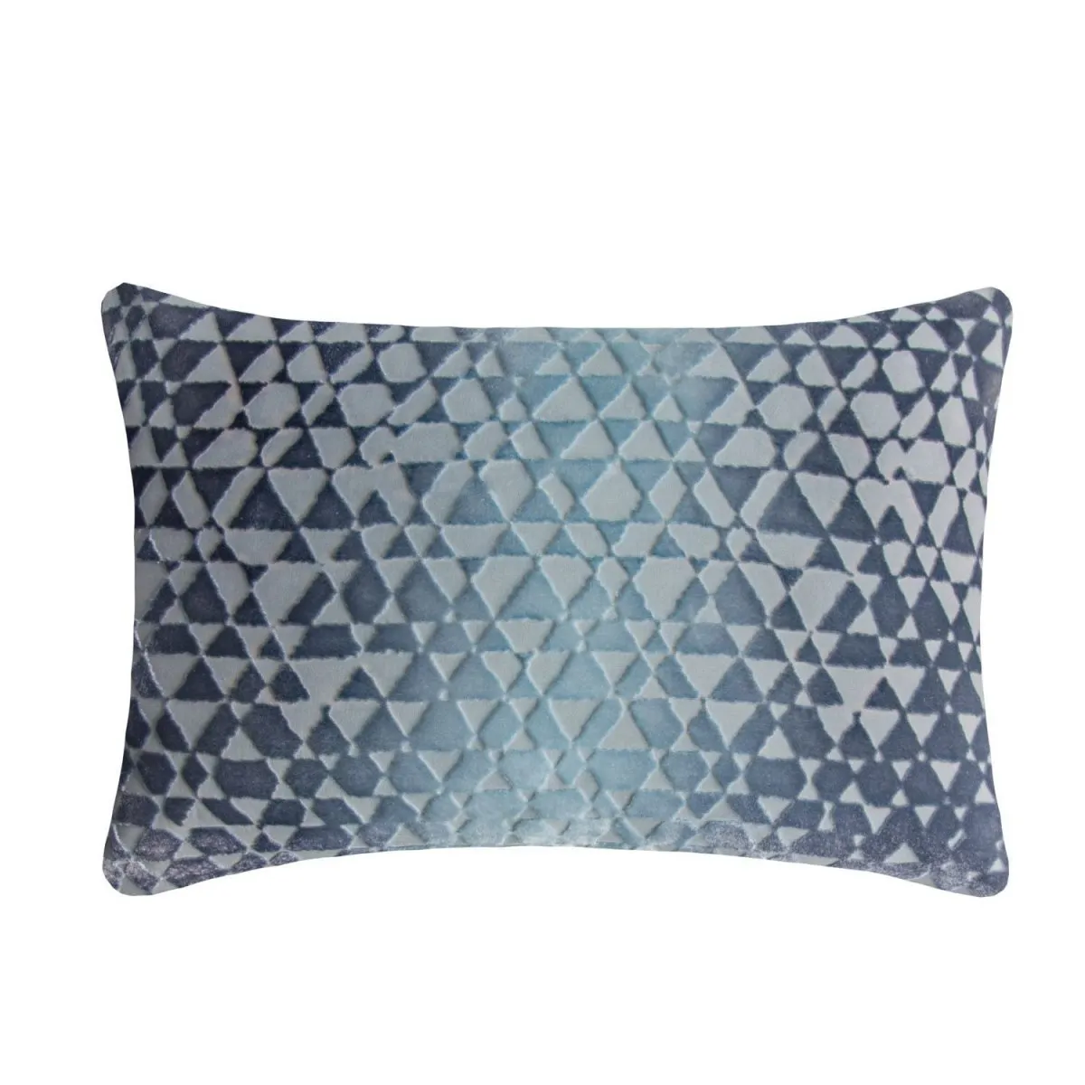 Triangles Velvet Dusk Pillows by Kevin O’Brien Studio