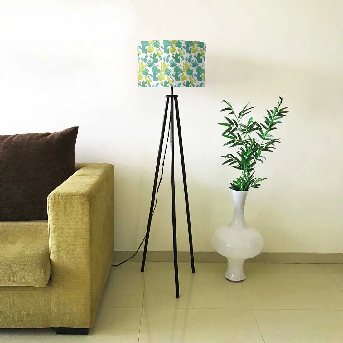 Tripod Floor Lamp Standing Light for Living Rooms -Cactus Love