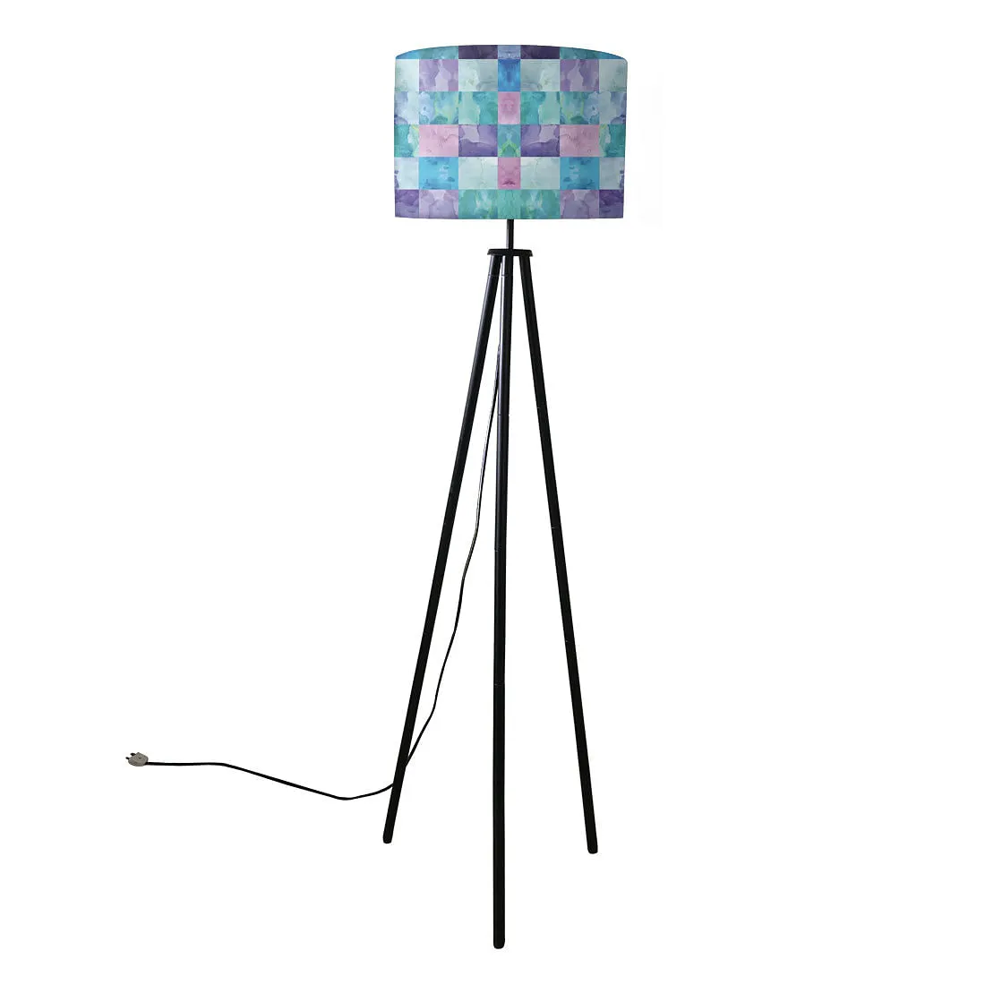 Tripod Floor Lamp Standing Light for Living Rooms -Colorful Stone Effect