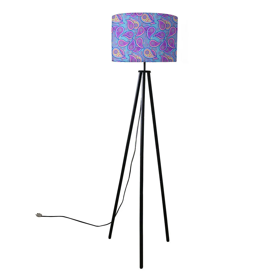 Tripod Floor Lamp Standing Light for Living Rooms -Paisley