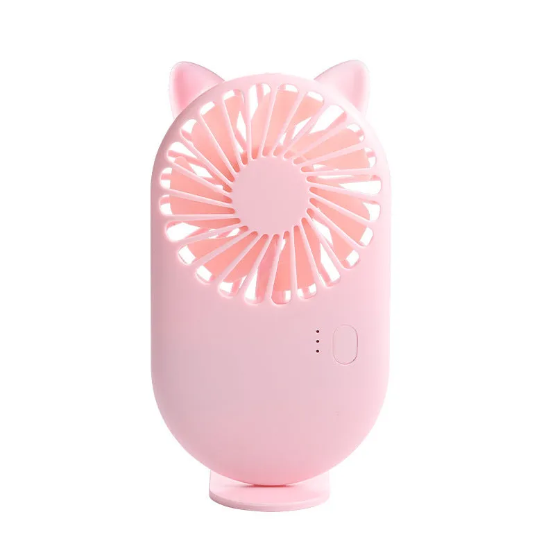 USB Mini Fan Hanging Neck Handheld Pocket Portable with Bracket