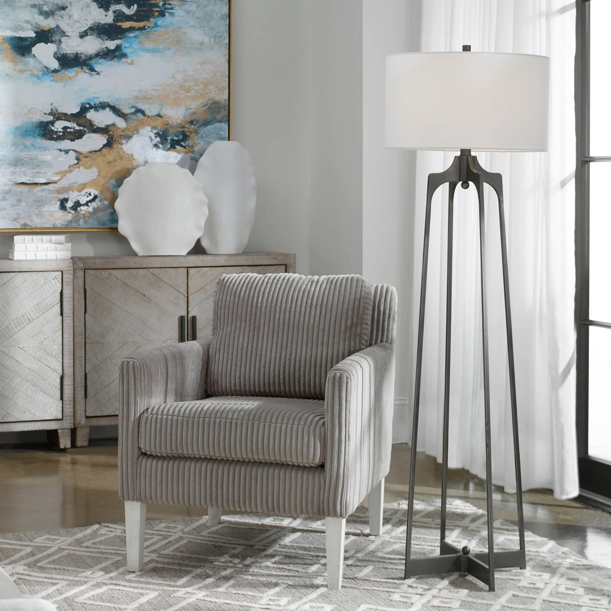 Uttermost Adrian Modern Floor Lamp