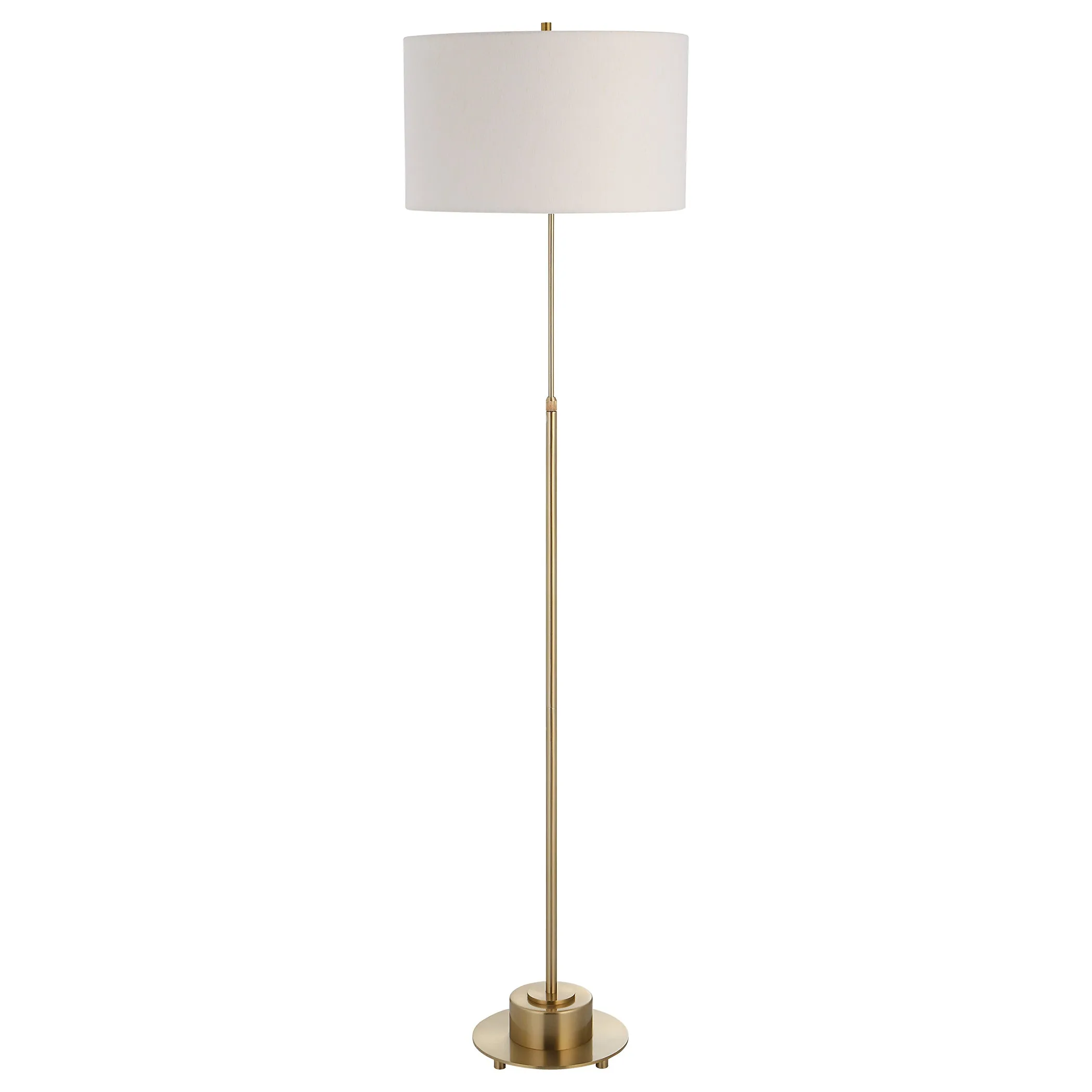 Uttermost Prominence Brass Floor Lamp