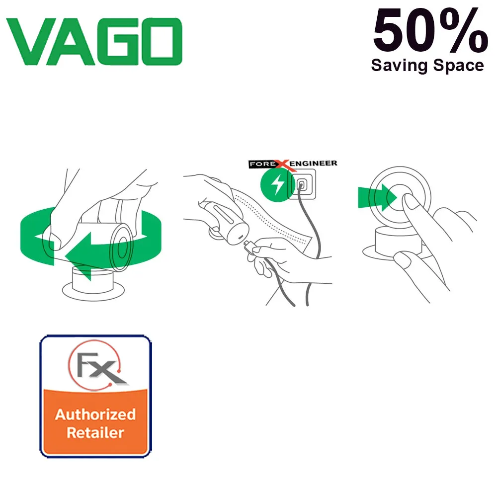 Vago Travel Portable Compressor Vacuum Bag ( FREE 1pcs Vago Vacuum Bag M size )  - Purple