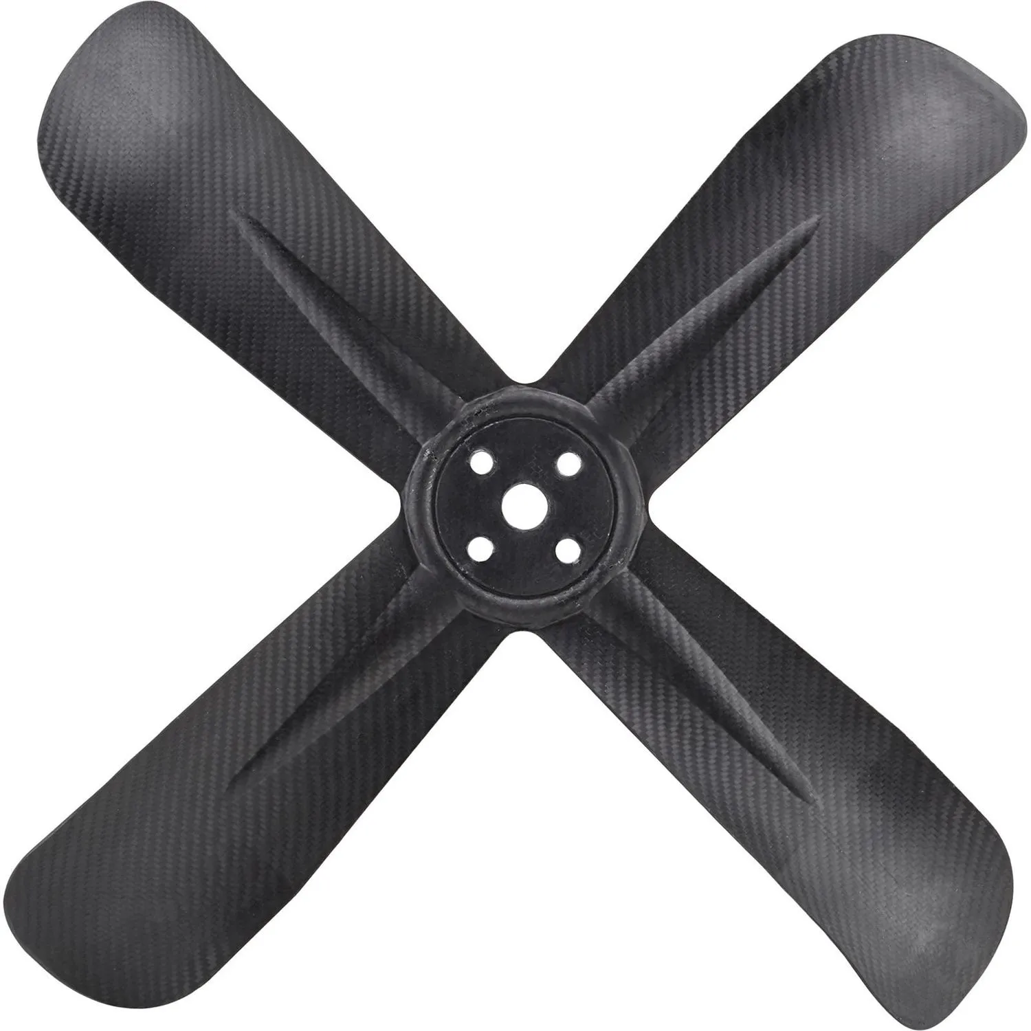 Walker 19 in Carbon Fiber Fan - 4 Blade - 5/8 in Hub - Universal Bolt Pattern - Carbon Fiber