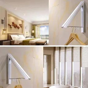 Wall Mount Retractable Clothes Rack