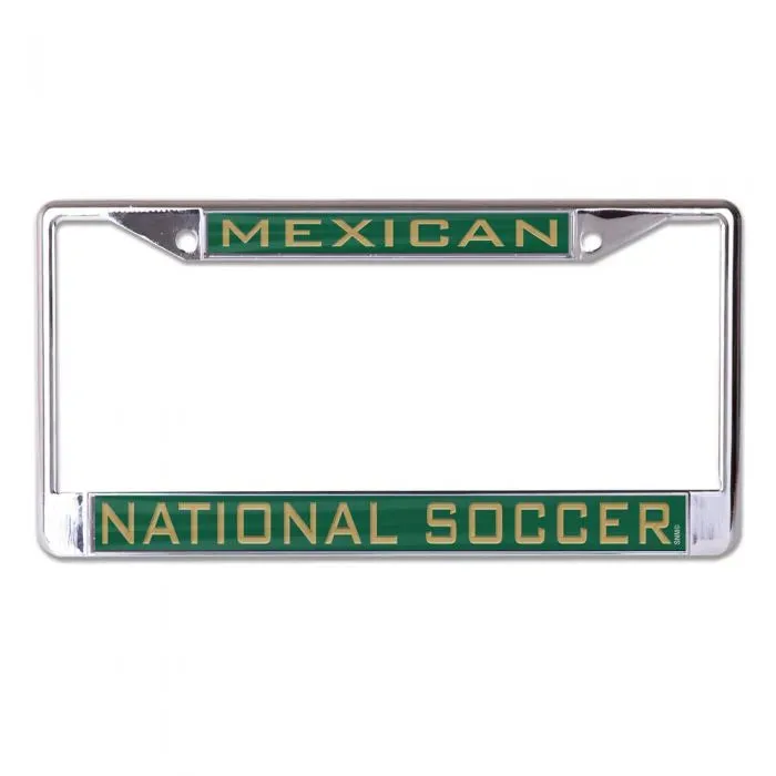 Wincraft Mexico License Plate SL Frame - Green-Gold