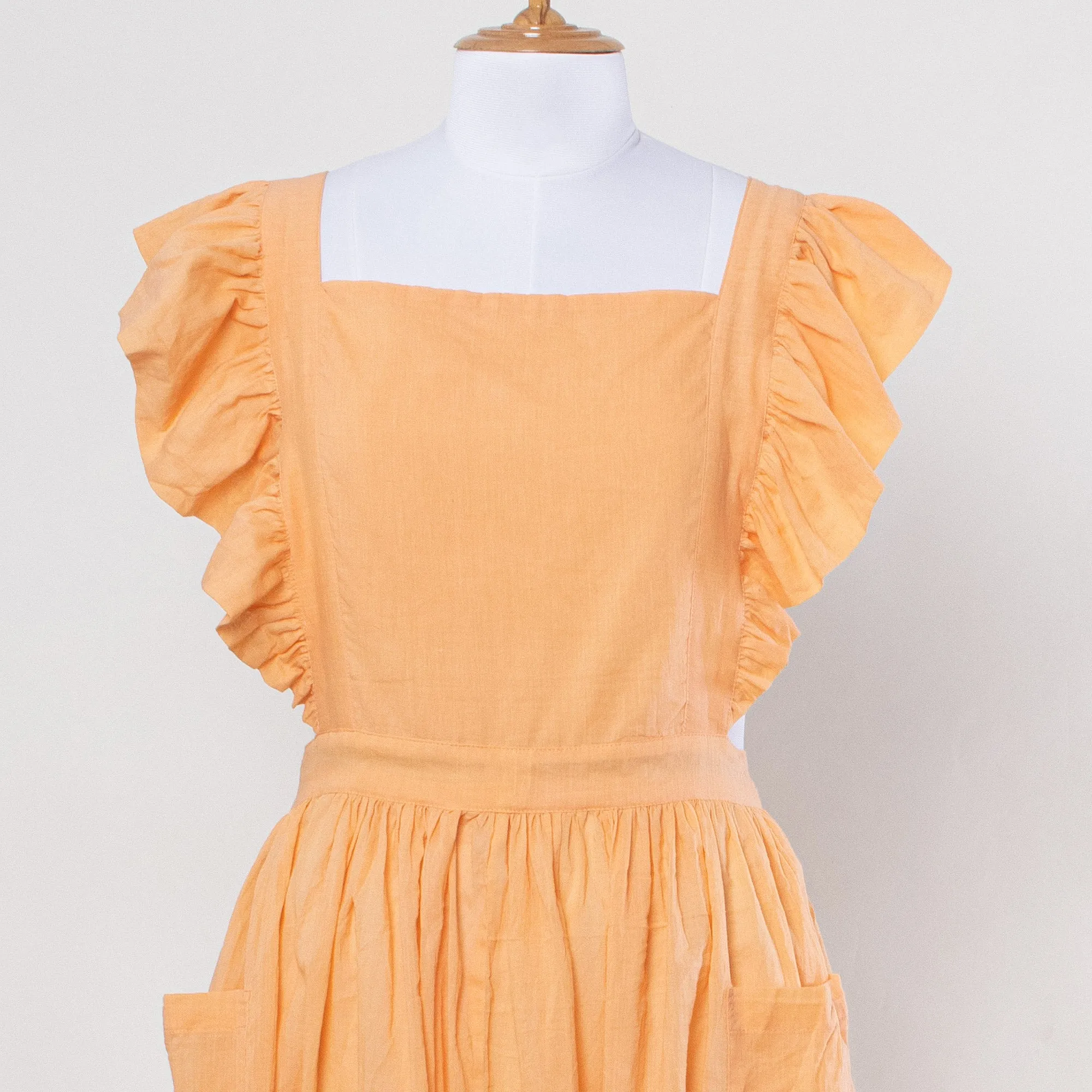 Yellow Kitchen & Gardening Cotton Apron Dress