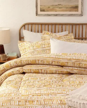 Yellow Sanchi Single Cotton Comforter | 60 x 90 inches