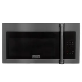 ZLINE 30 in. Black Stainless Steel Over the Range Convection Microwave Oven with Traditional Handle (MWO-OTR-H-BS)