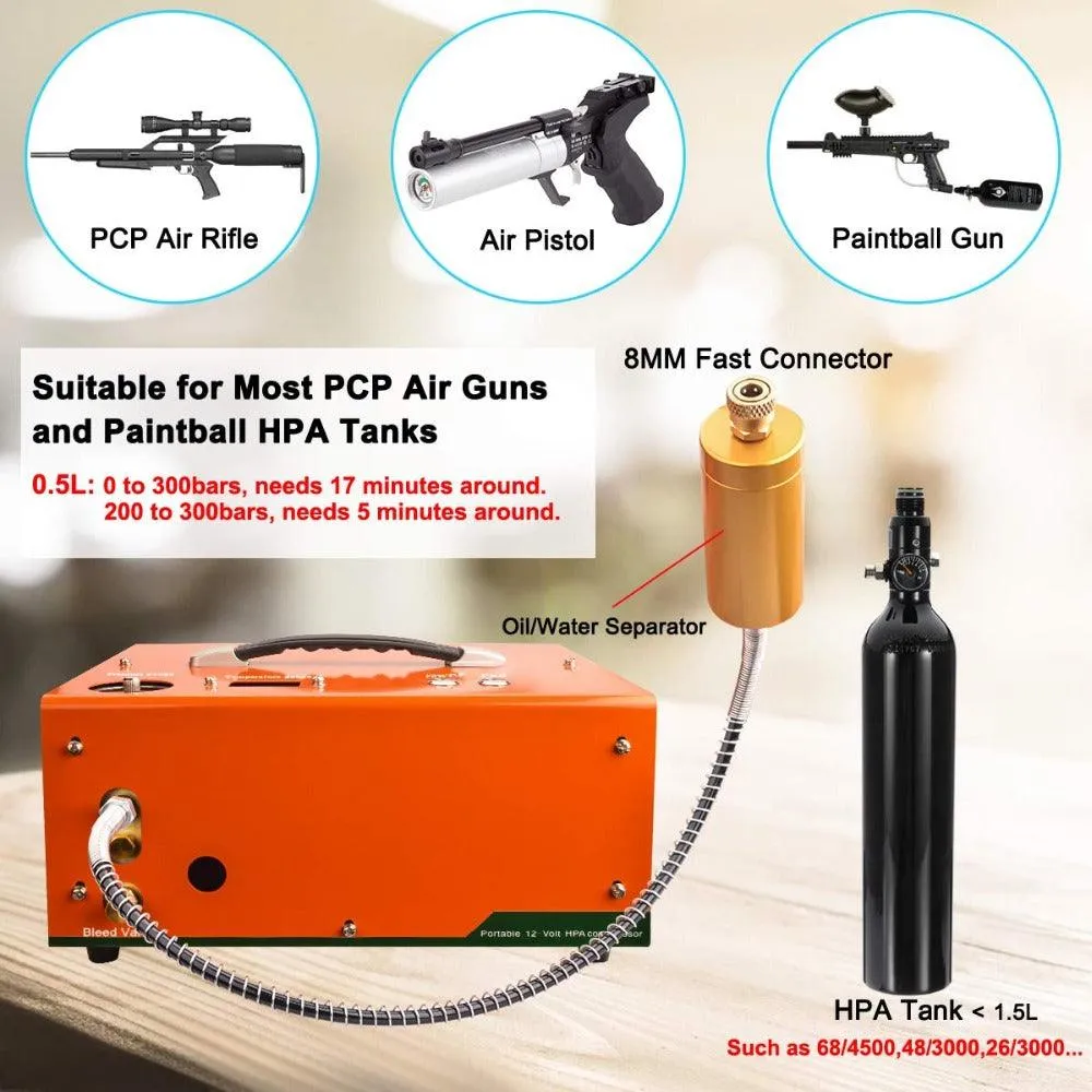 ZY® 12V / 240V COMPRESSOR (300 BAR) - AUTO SHUTOFF